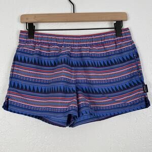Patagonia Women's Barely Baggies Shorts Aztec Print Size Small